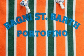 Sponge striped bag with embroidery - MC2 Saint Barth