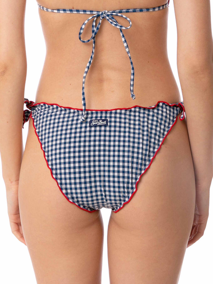 Slip mare donna con volant e stampa vichy