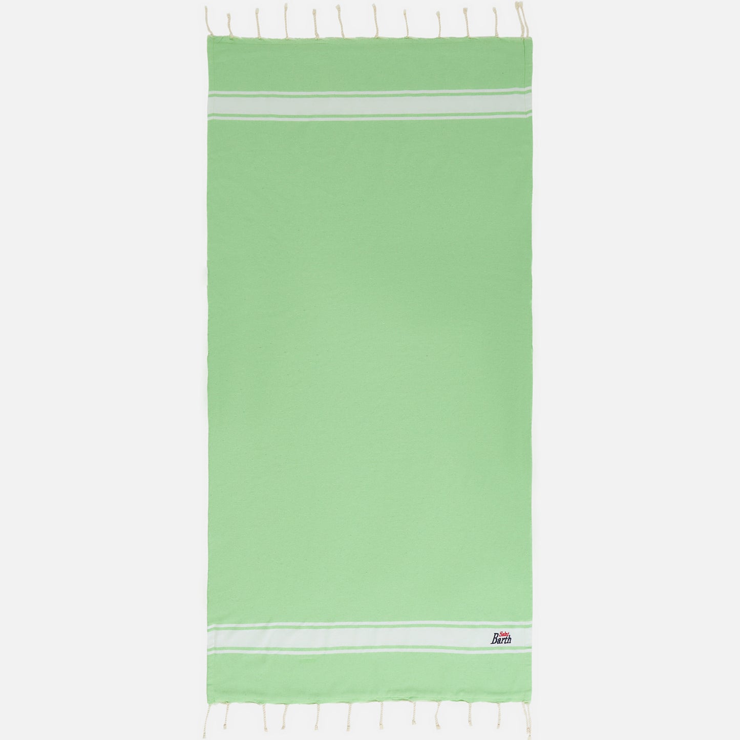 Fluo green classic Foutas doubled with soft polyester sponge