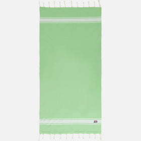 Fluo green classic Foutas doubled with soft polyester sponge
