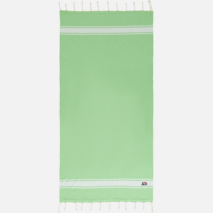 Fluo green classic Foutas doubled with soft polyester sponge