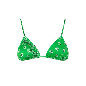 Woman green triangle top - MC2 Saint Barth