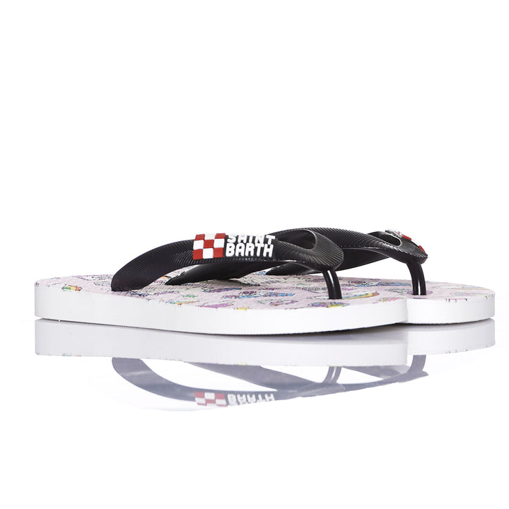 Girl's Flip Flops funny pink print