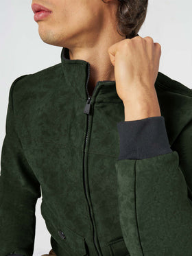 Man British green thermo jacket Byron - MC2 Saint Barth