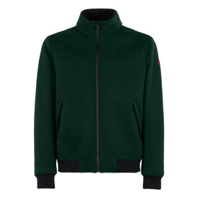 Man knit ribbed green bomber jacket Country - MC2 Saint Barth