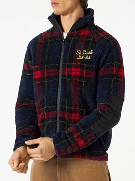 Sherpa jacket with St. Barth Bob Club embroidery - MC2 Saint Barth