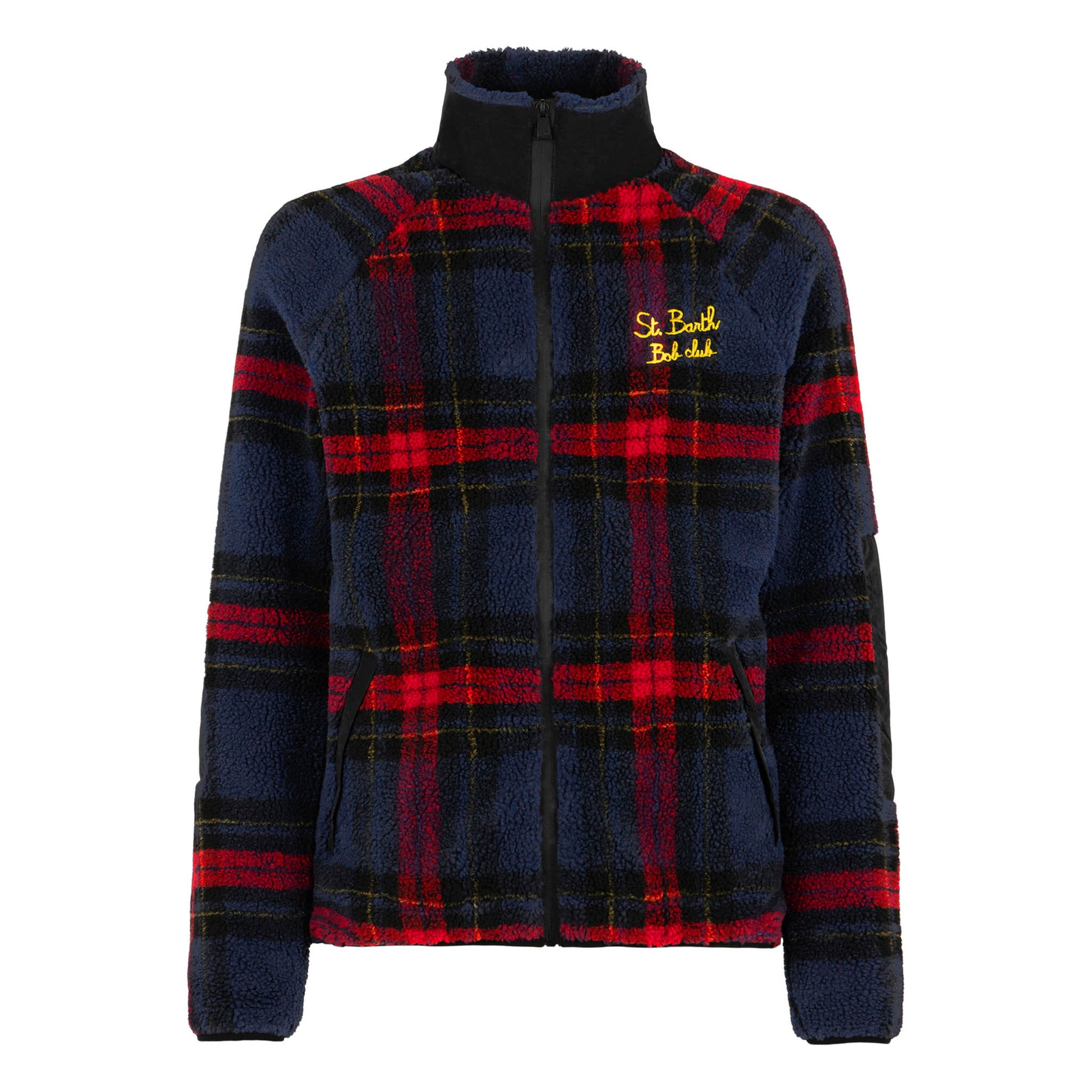 Sherpa jacket with St. Barth Bob Club embroidery - MC2 Saint Barth