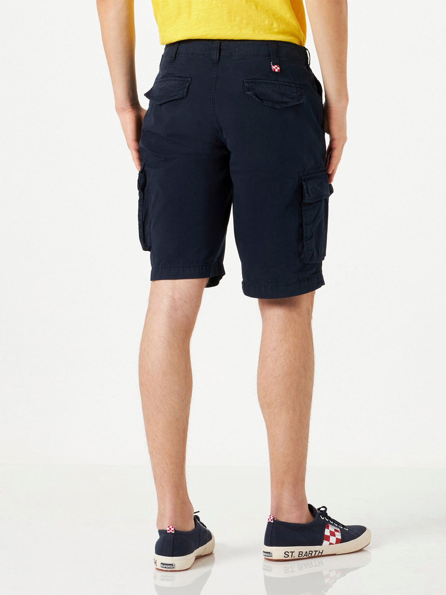 Blue cotton cargo shorts - MC2 Saint Barth