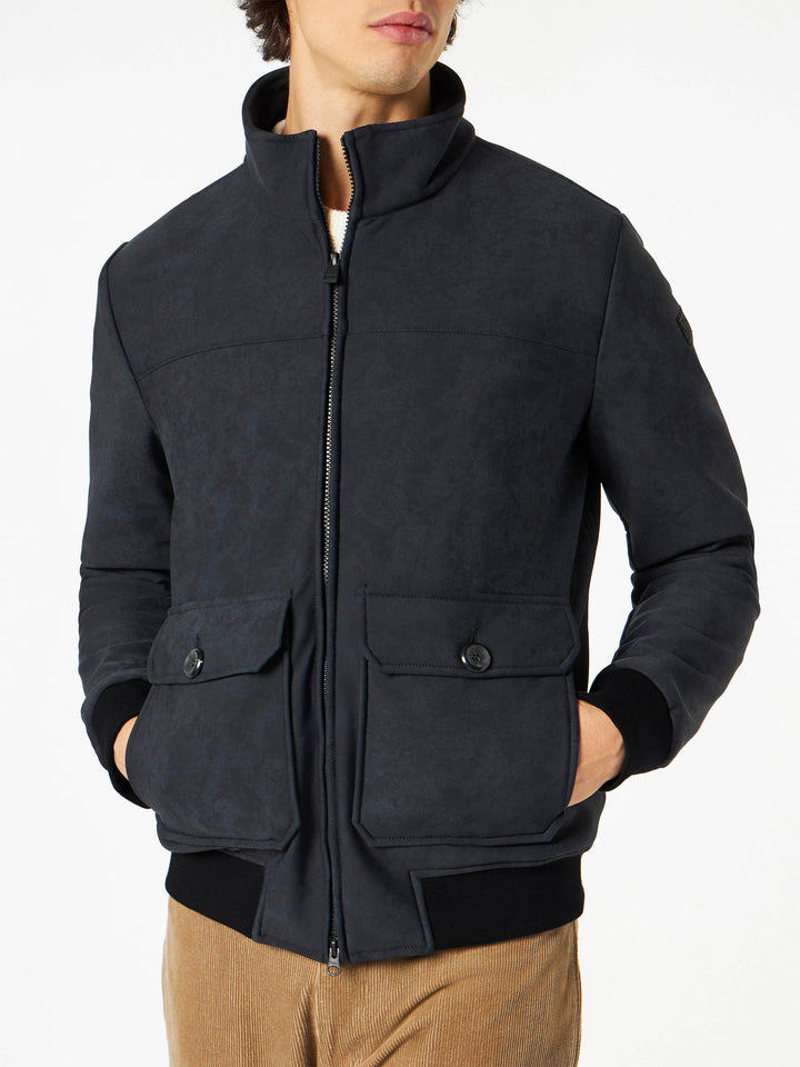 Man mélange black thermo jacket Byron - MC2 Saint Barth