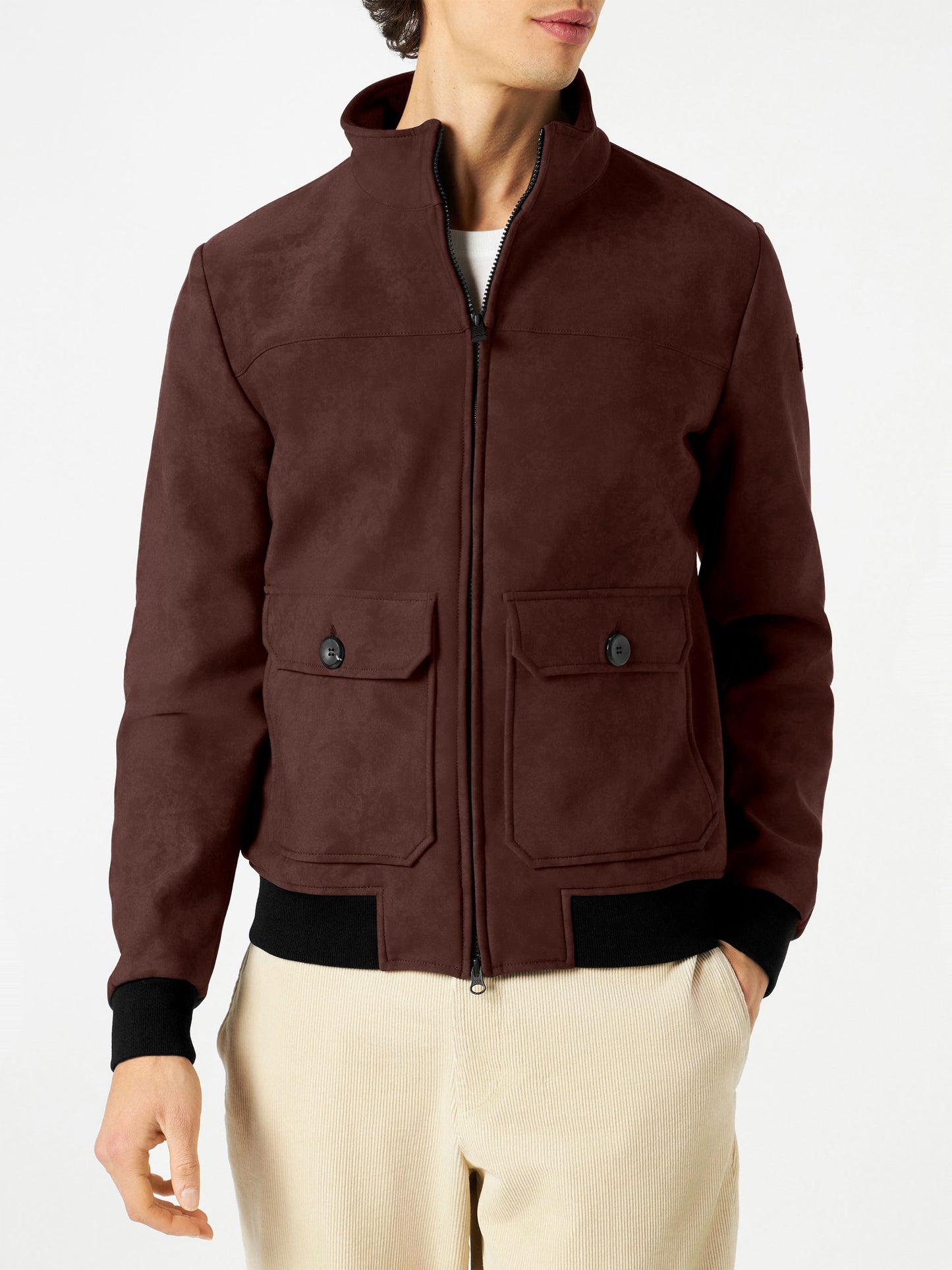Man brown thermo jacket Byron - MC2 Saint Barth