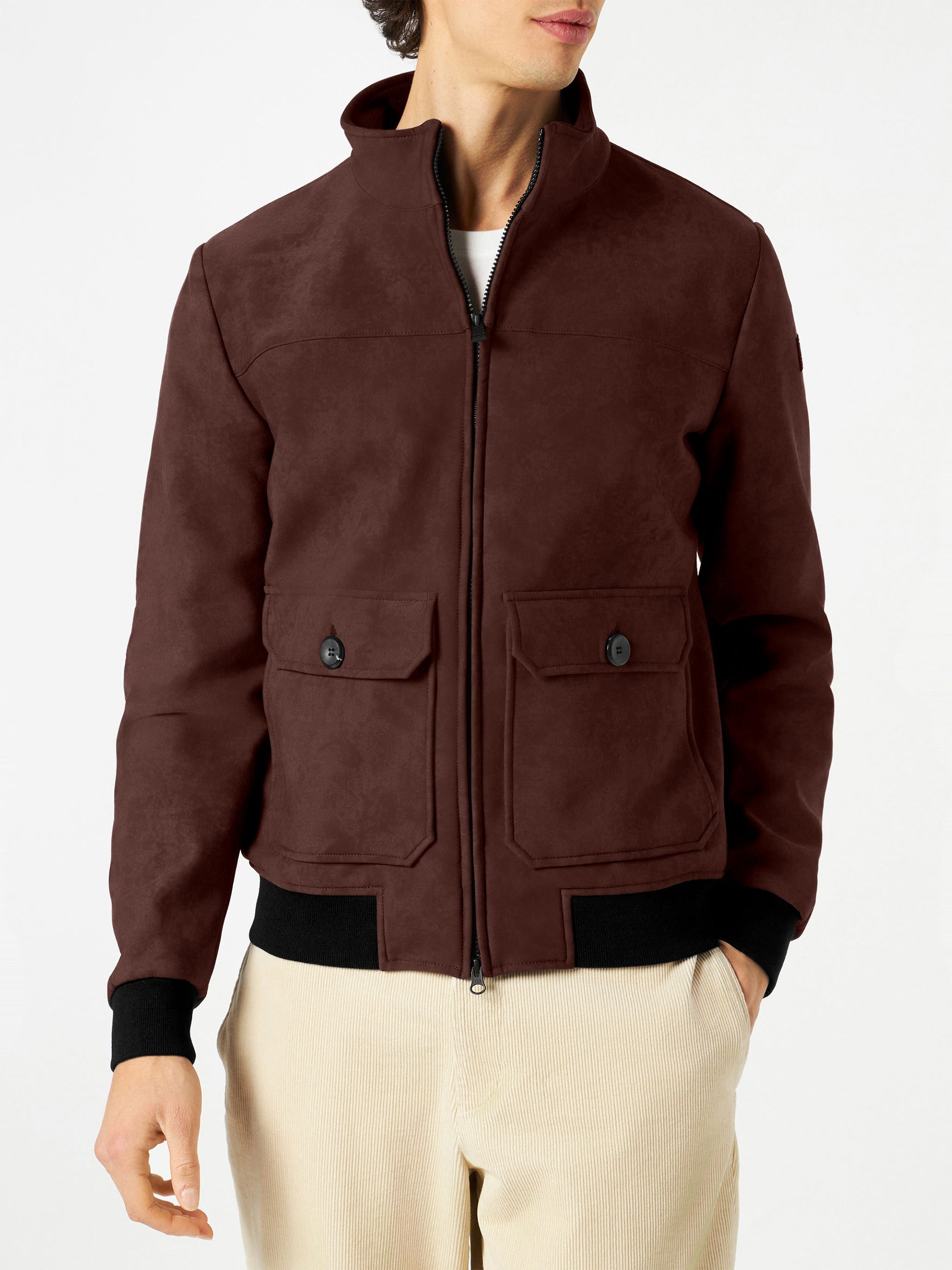 Man brown thermo jacket Byron - MC2 Saint Barth