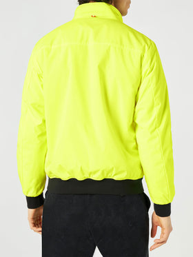 Man fluo yellow bomber jacket Country with furry lining - MC2 Saint Barth