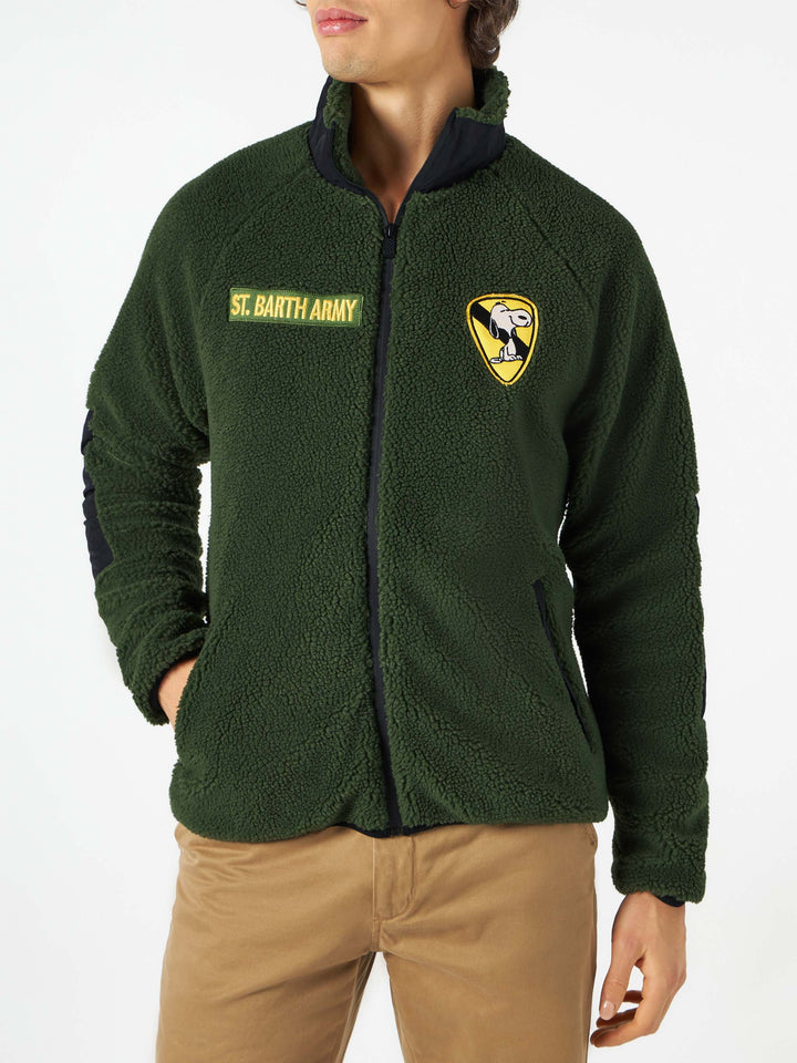 Sherpa jacket with Snoopy patch | Peanuts® Special Edition - MC2 Saint Barth