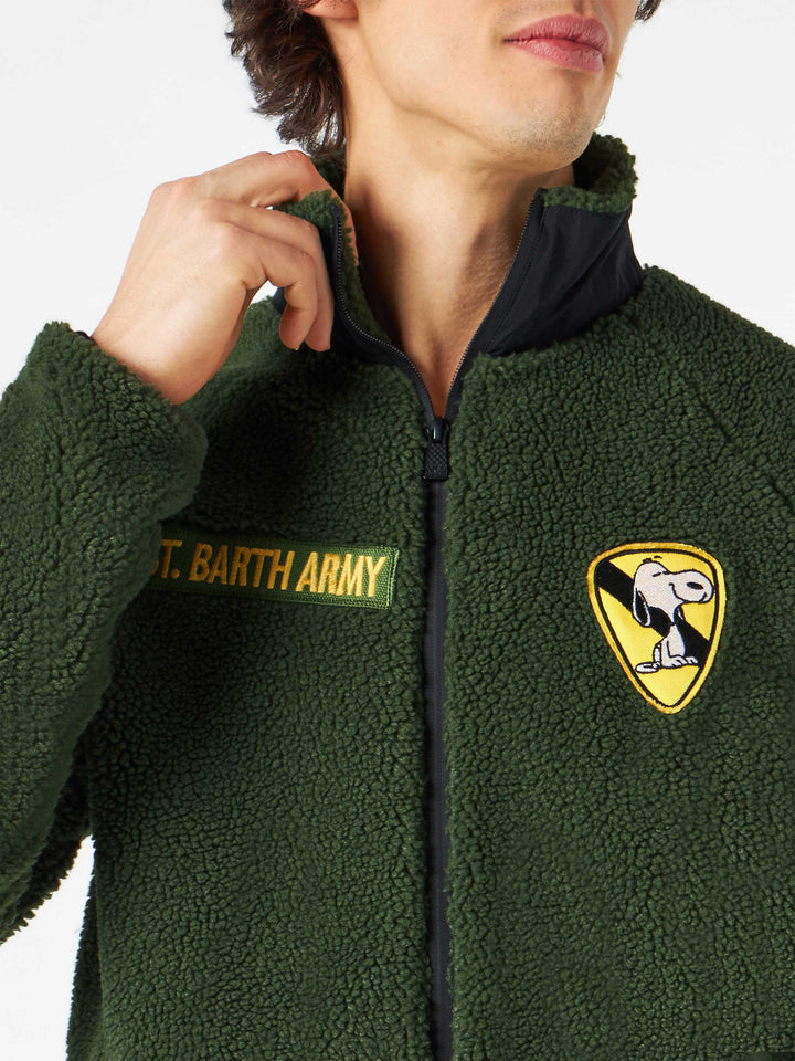 Sherpa jacket with Snoopy patch | Peanuts® Special Edition - MC2 Saint Barth