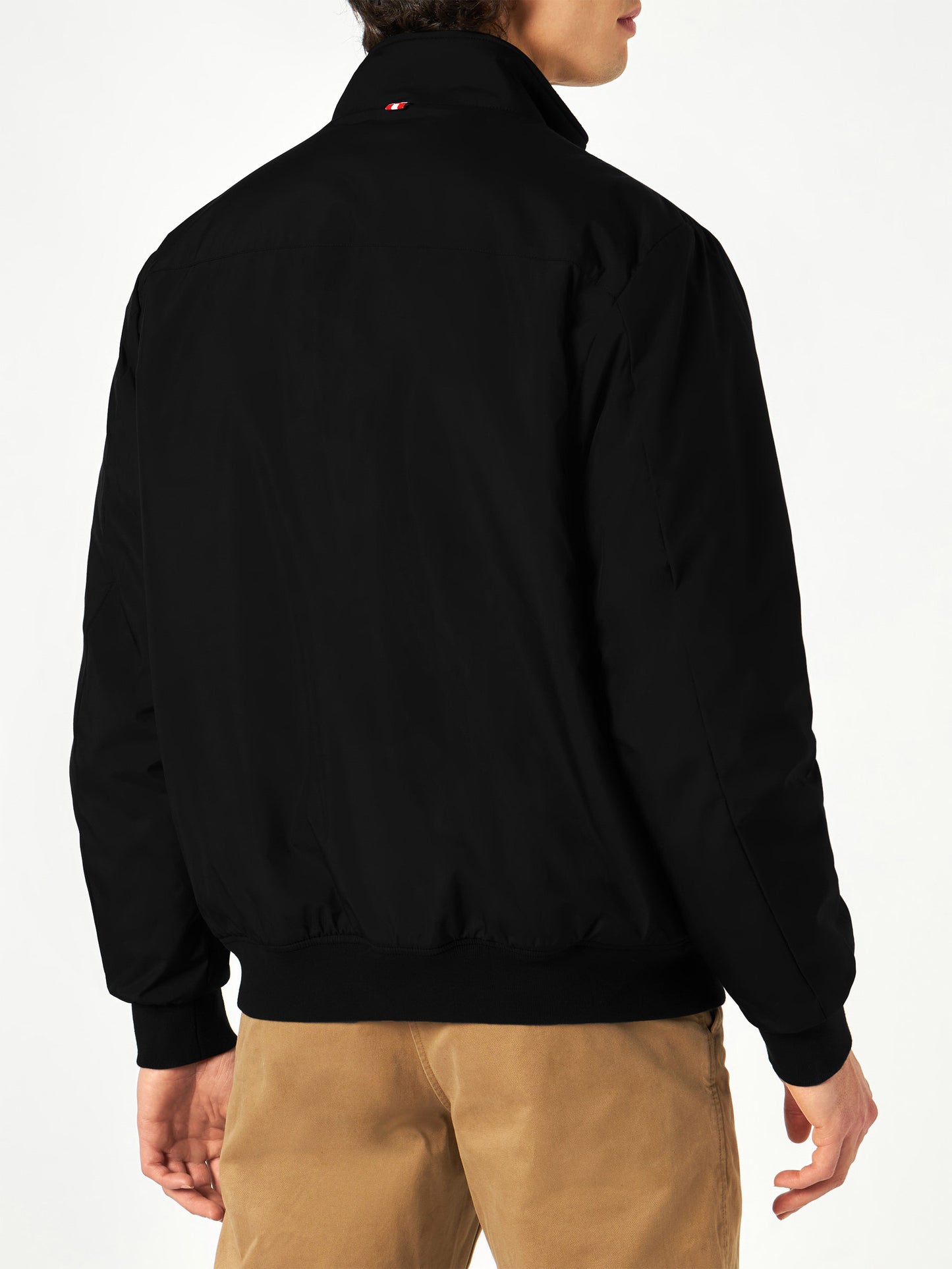 Man black bomber jacket Country with furry lining - MC2 Saint Barth