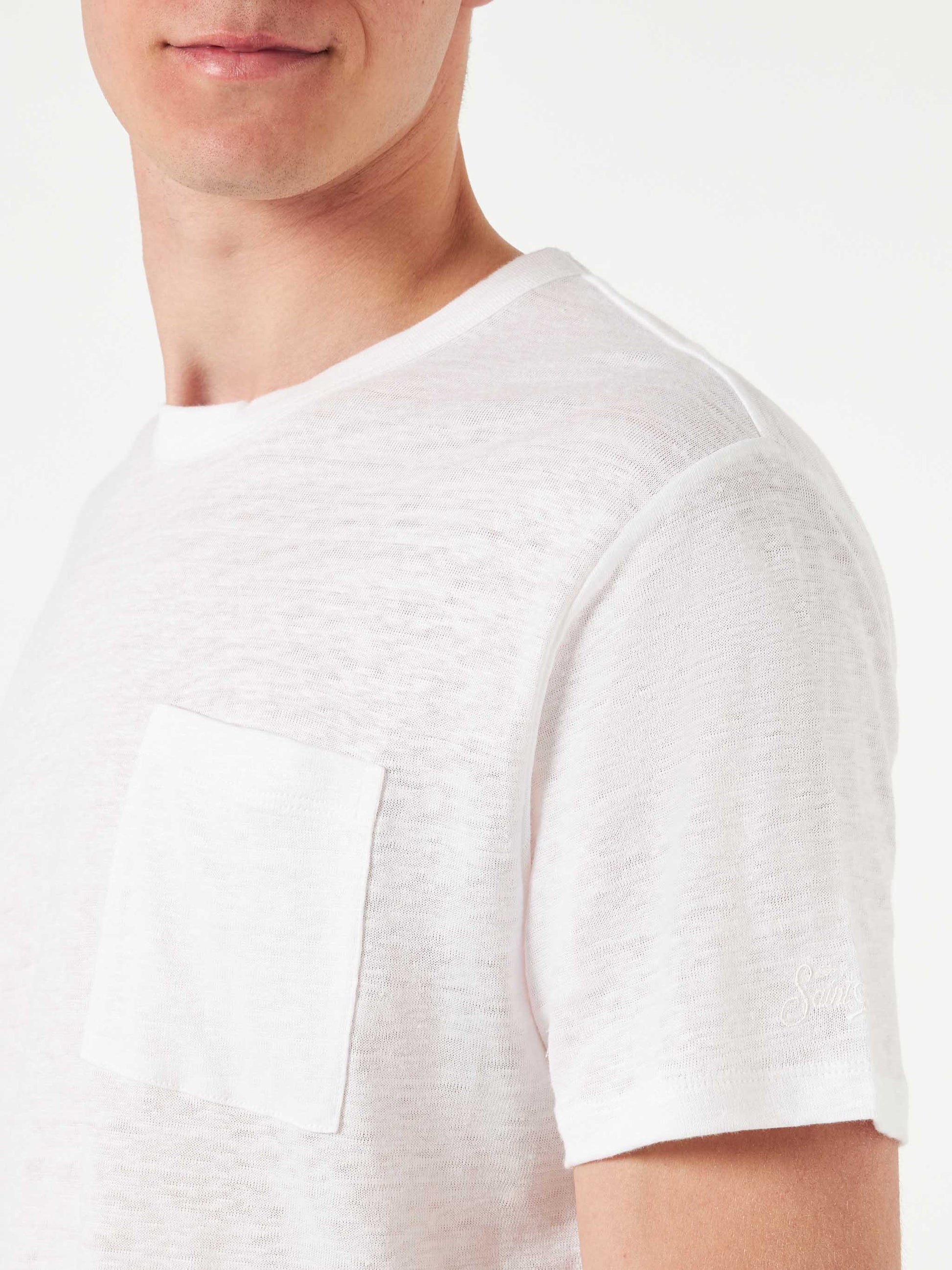 Man linen jersey t-shirt - MC2 Saint Barth