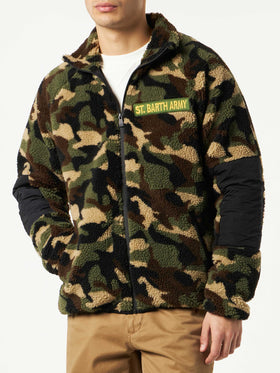 Sherpa jacket with patch - MC2 Saint Barth