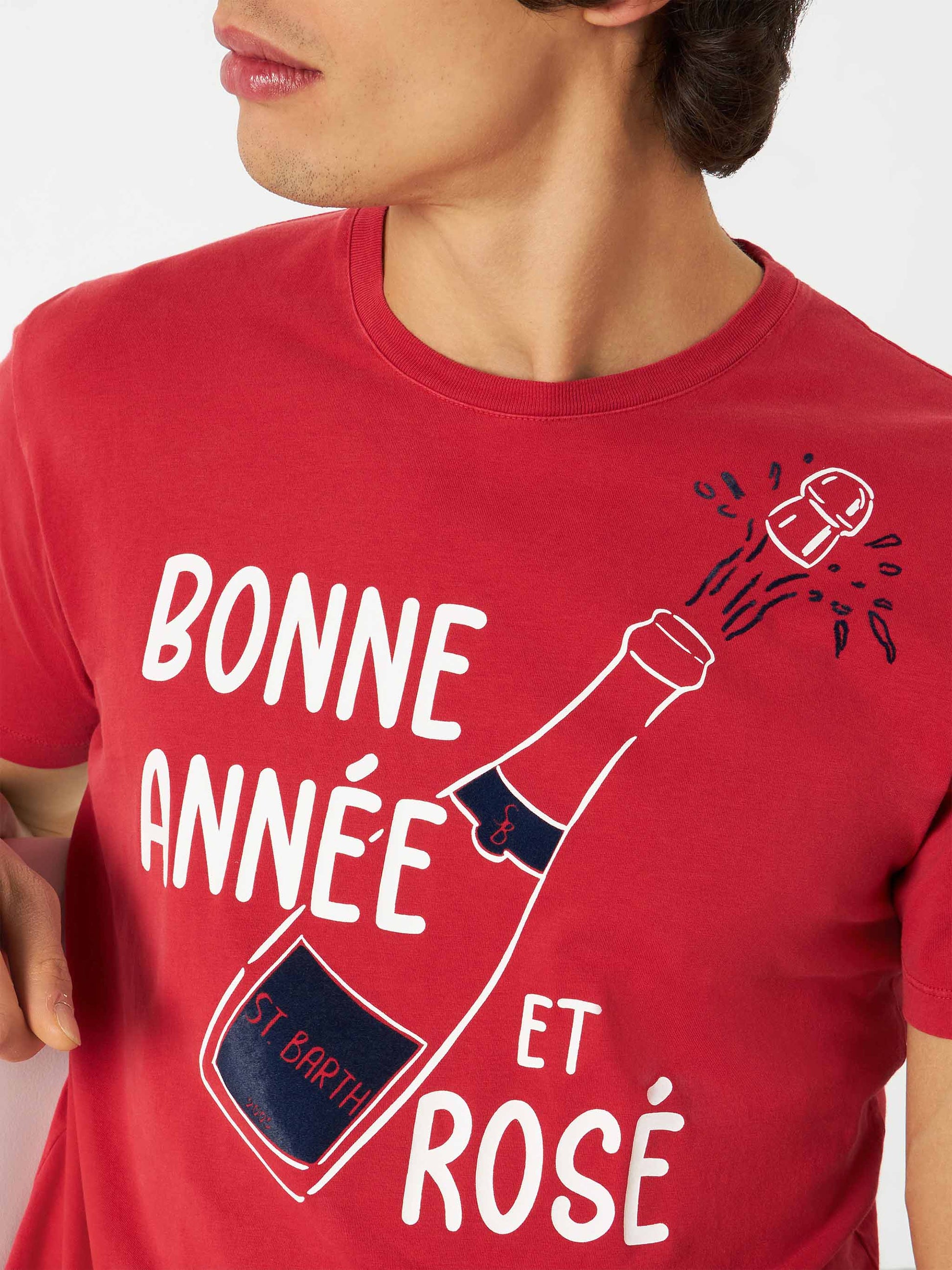 Bonne Année et Rosé red t-shirt - MC2 Saint Barth