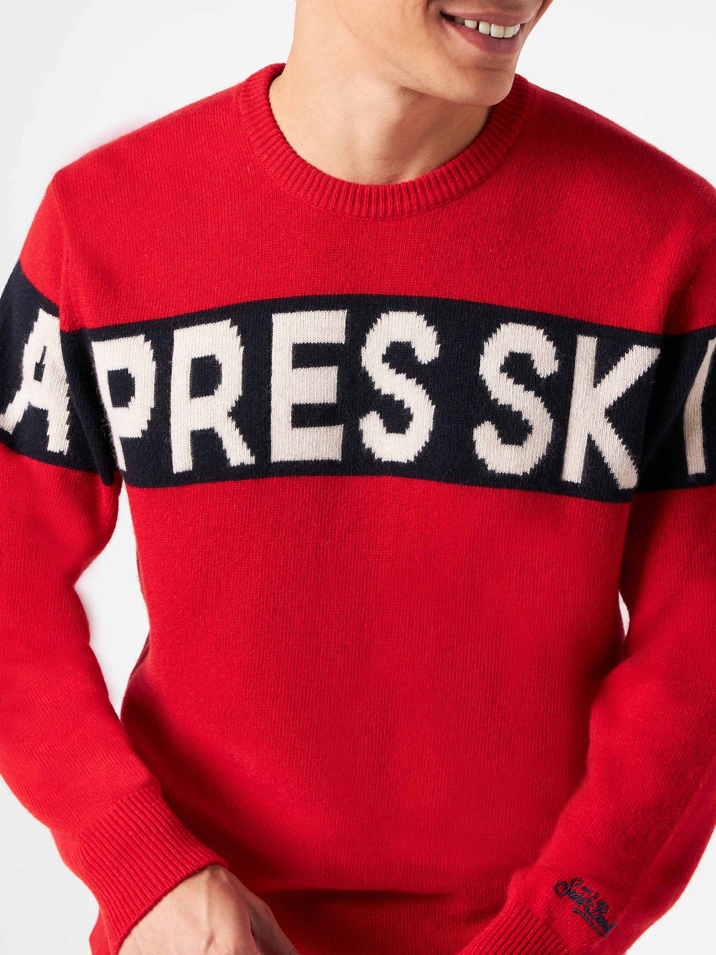 Man sweater with Apres Ski lettering - MC2 Saint Barth