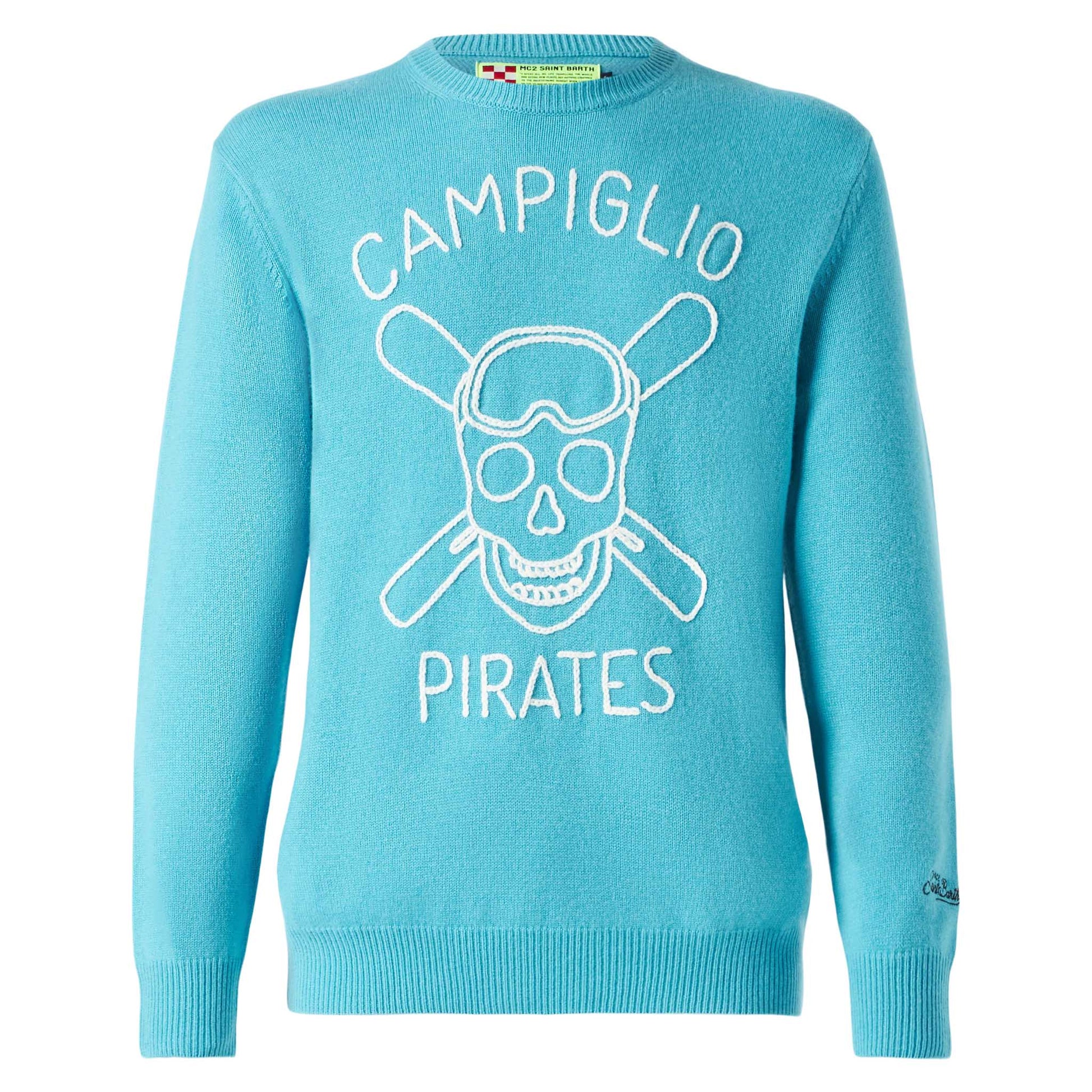 Man sweater with Campiglio Pirates embroidery - MC2 Saint Barth