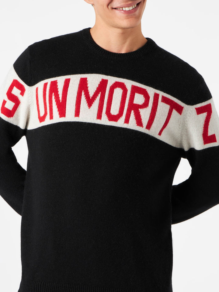 Man sweater with Sun Moritz print - MC2 Saint Barth