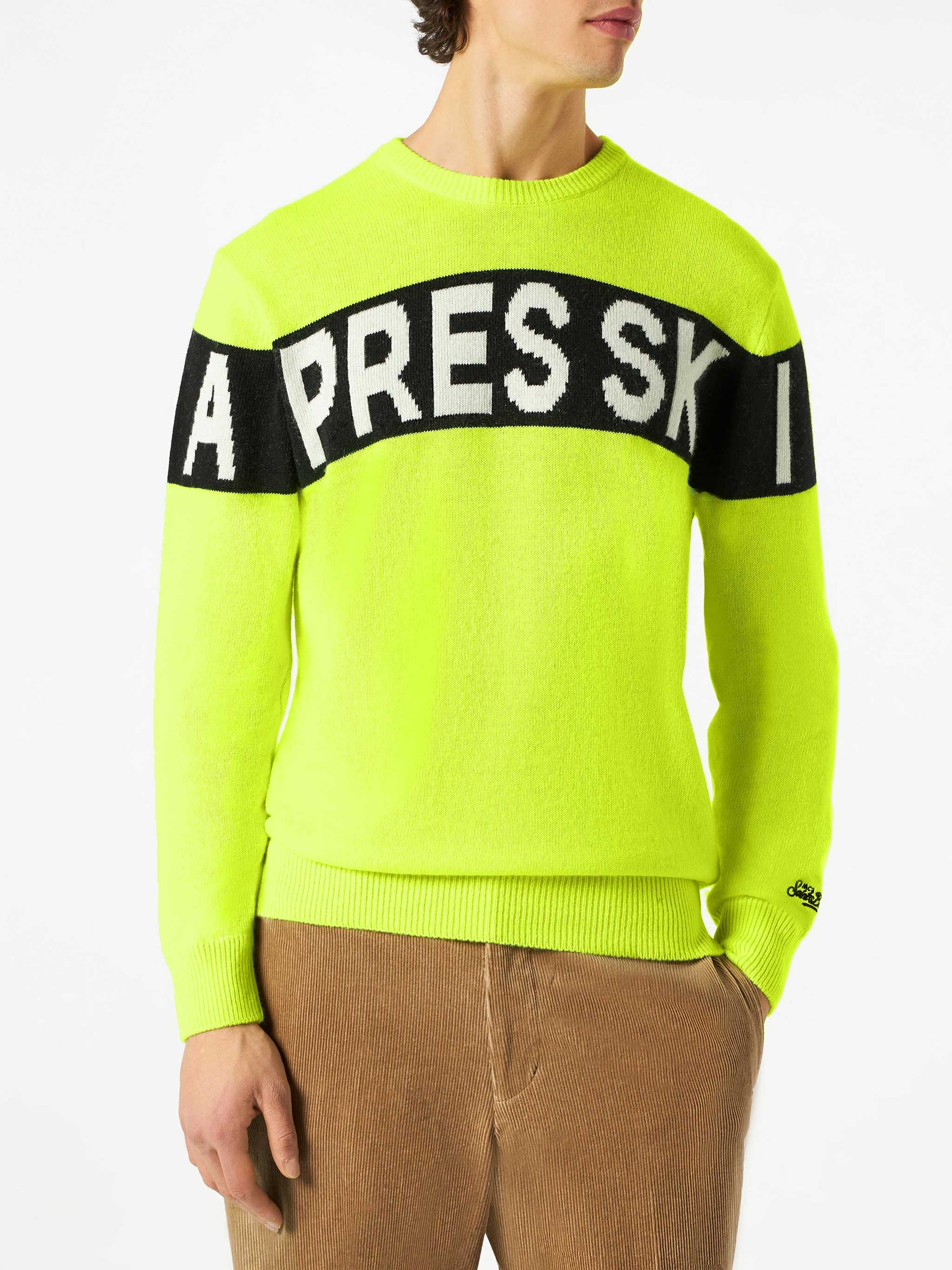 Man sweater with Apres Ski lettering - MC2 Saint Barth