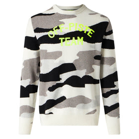 Man sweater with camouflage Off-piste Team jacquard - MC2 Saint Barth