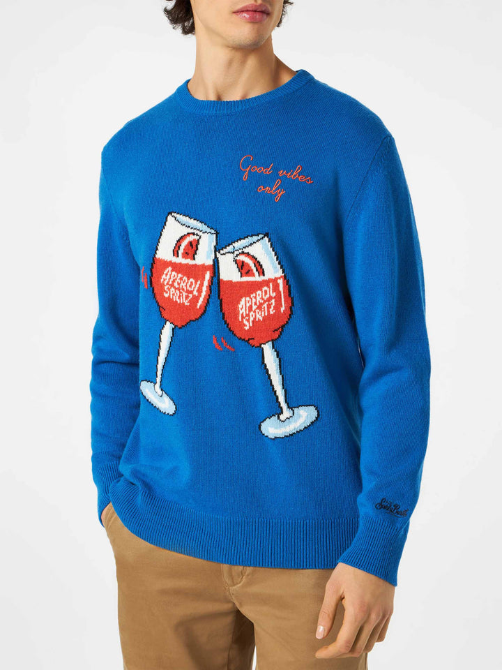 Man sweater with Aperol Spritz print | APEROL SPECIAL EDITION