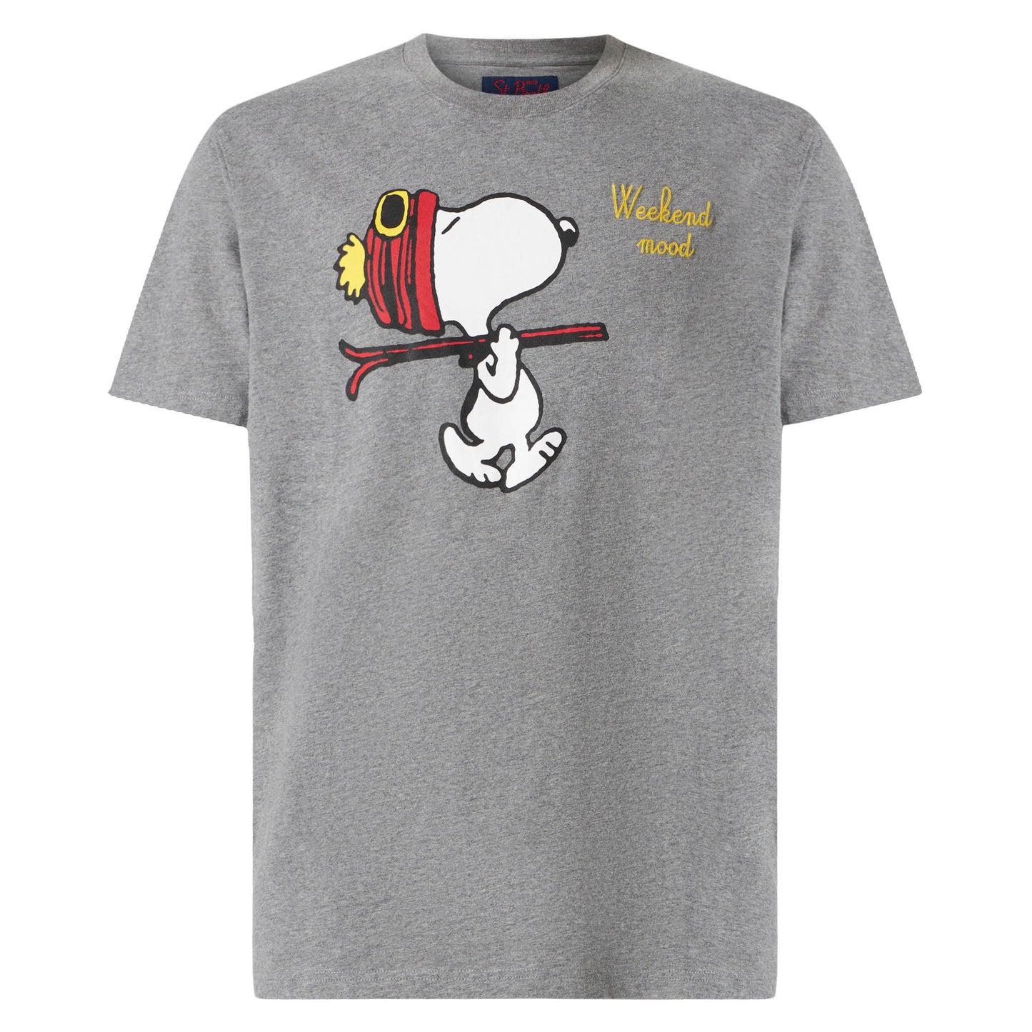 Herren-T-Shirt mit „Snoopy Weekend Mood“-Stickerei | SNOOPY – PEANUTS™ SONDEREDITION