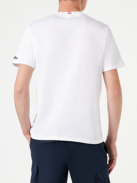 Man cotton t-shirt with Rum or Run print - MC2 Saint Barth