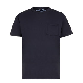 Man blue navy t-shirt with front pocket - MC2 Saint Barth