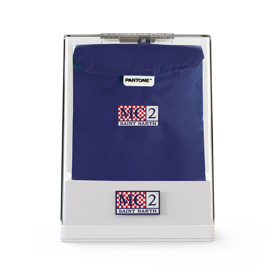 Boy blue navy light fabric swim shorts | Pantone® Special Edition - MC2 Saint Barth
