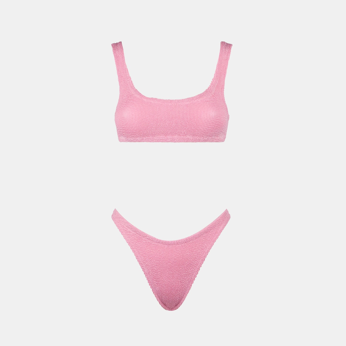 Crinkle-Bralette-Bikini für Damen