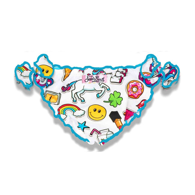 Girl swim briefs with unicorn print - MC2 Saint Barth