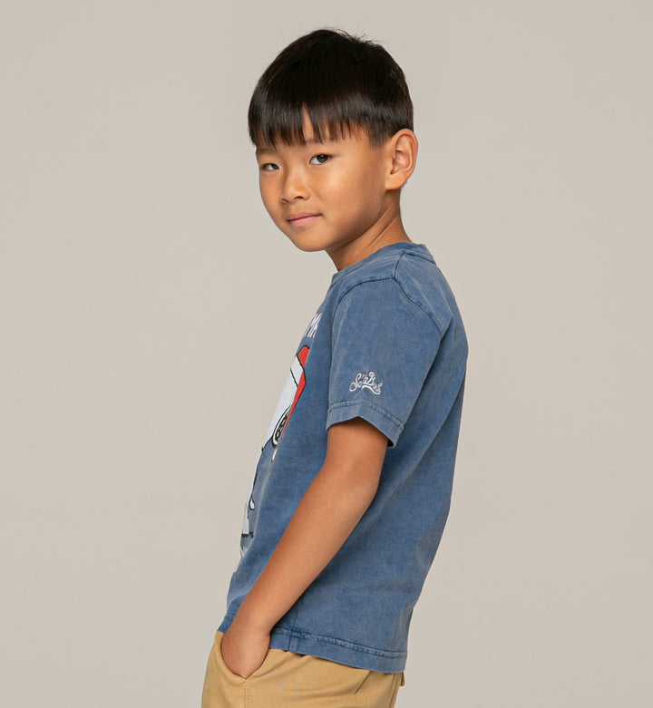 Boy t-shirt with Snoopy print Christmas Mood | Peanuts© Special Edition - MC2 Saint Barth