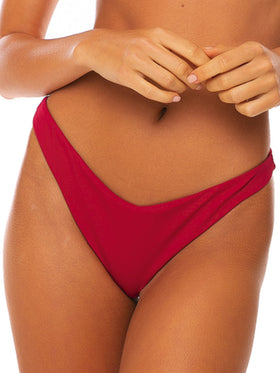 Burgundy ribbed bralette - MC2 Saint Barth