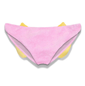 Girl terry swim briefs with bow - MC2 Saint Barth