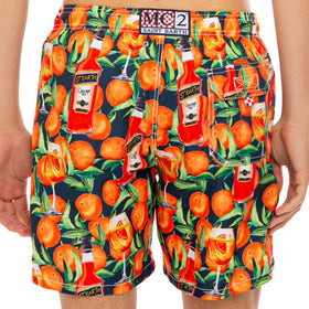 Mid-length swim short spritz time blue print - MC2 Saint Barth