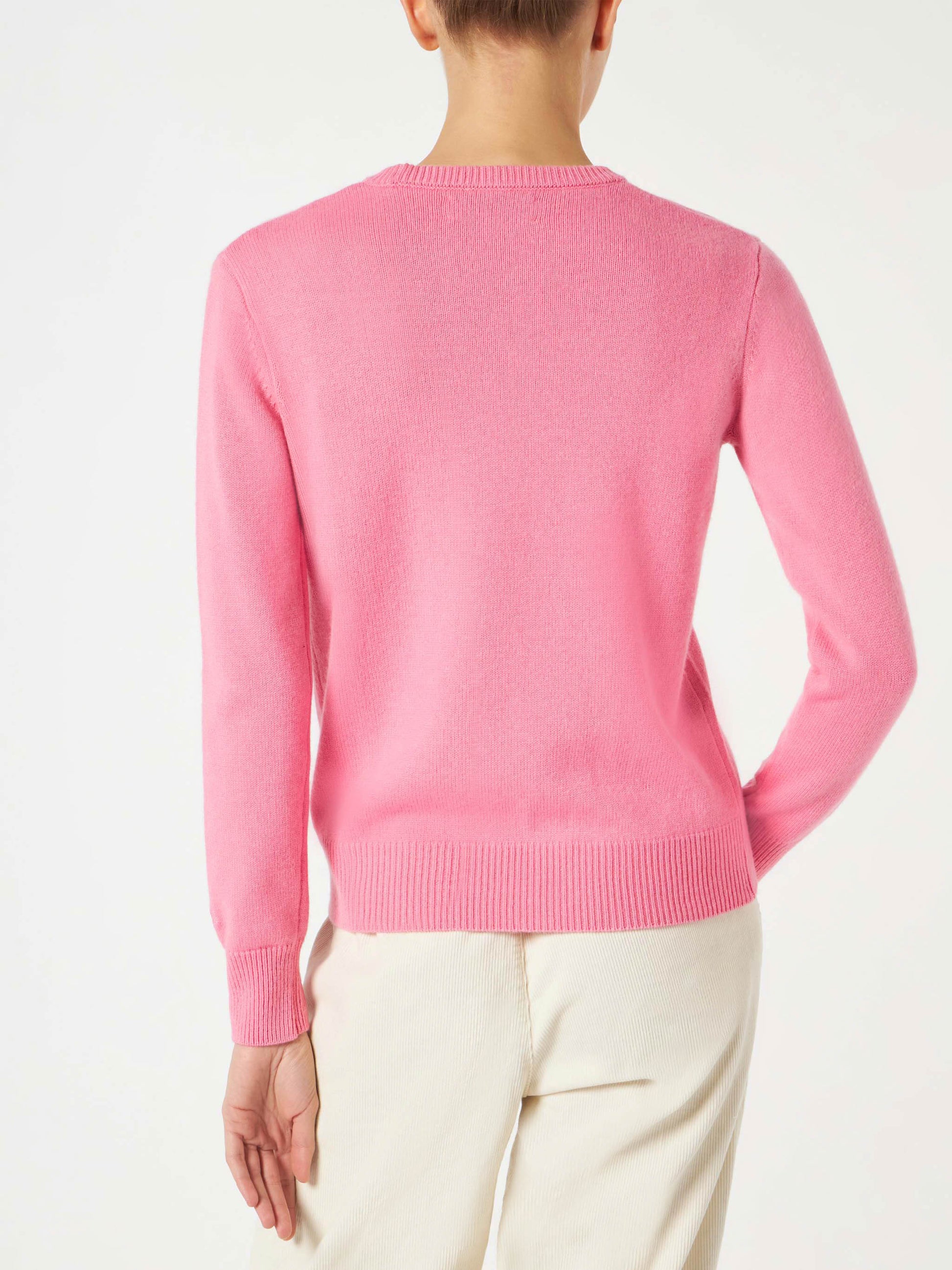 Woman sweater with Sun Moritz Queen embroidery - MC2 Saint Barth