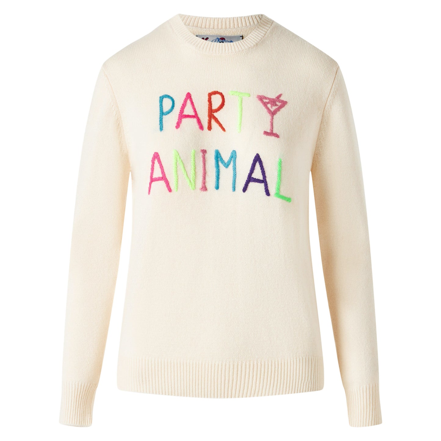 Woman sweater with Party Animal embroidery | NIKI DJ SPECIAL EDITION - MC2 Saint Barth