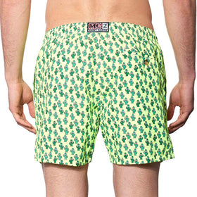 Light fabric man swim shorts cactus print - MC2 Saint Barth