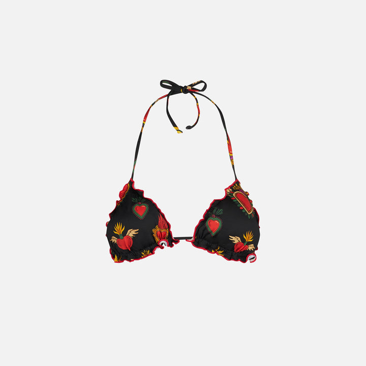 Woman triangle top swimsuit with heart print - MC2 Saint Barth