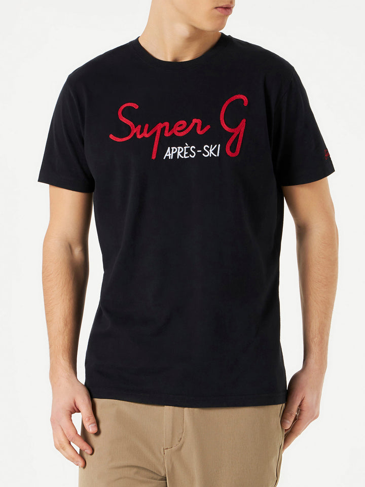 Man t-shirt with Super G embroidery | SUPER G SPECIAL EDITION - MC2 Saint Barth