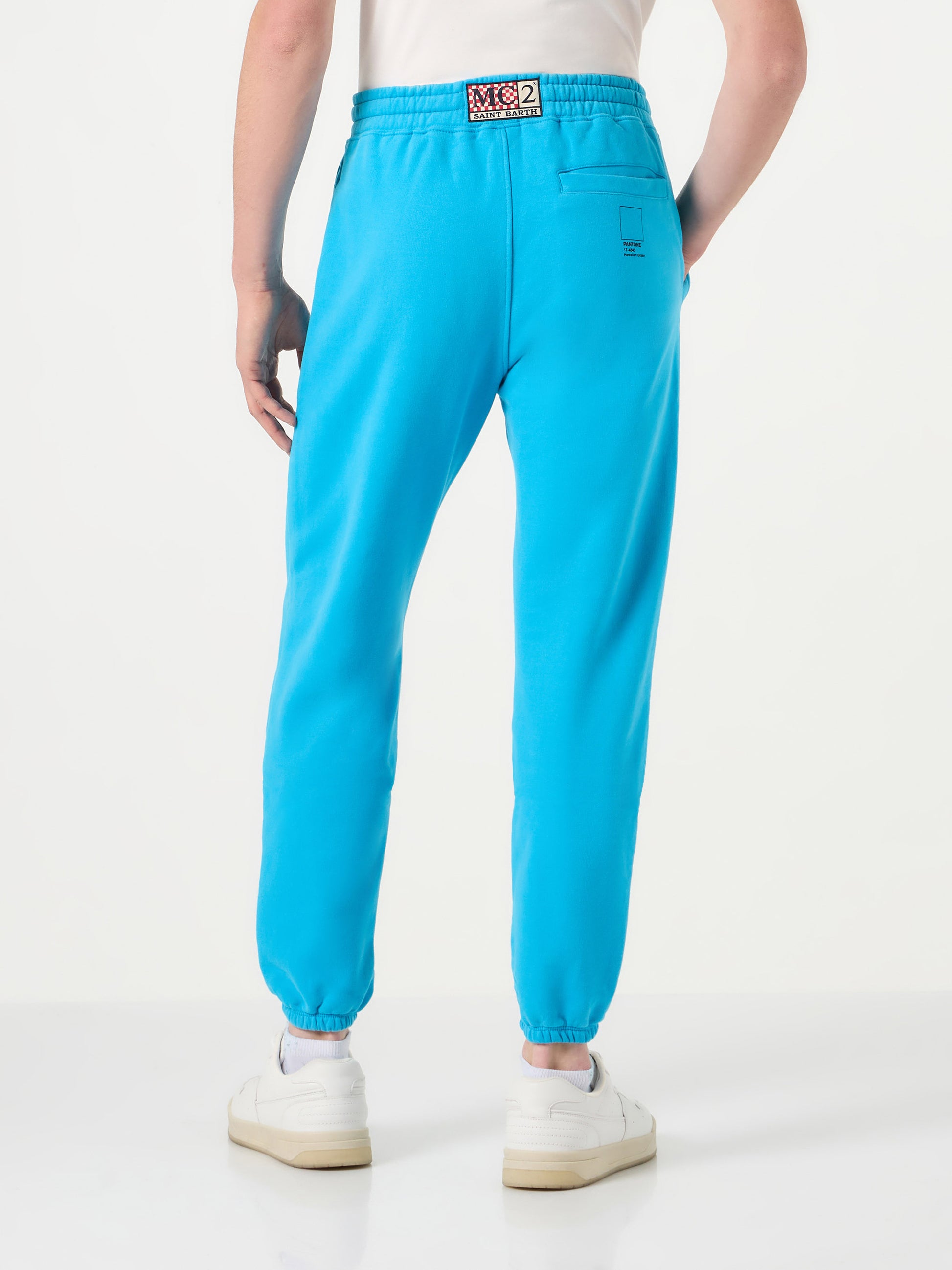 Turquoise track pants | Pantone® Special Edition - MC2 Saint Barth