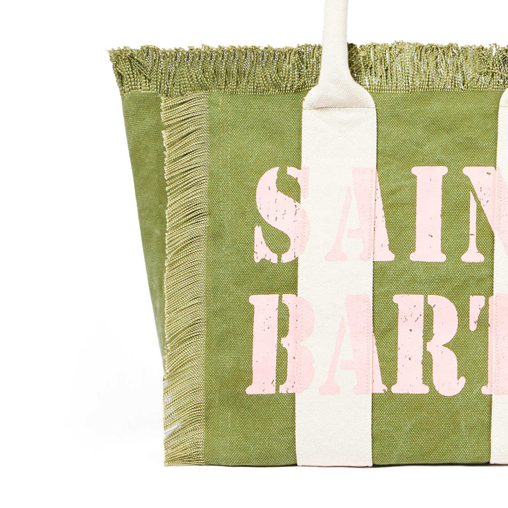 Vanity canvas shoulder bag with logo print - MC2 Saint Barth