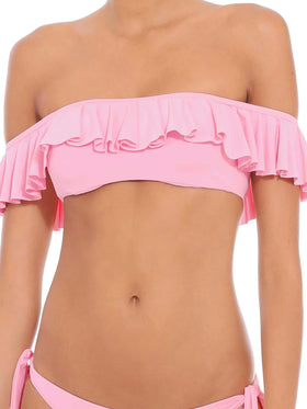 Pink woman ruffled bandeau - MC2 Saint Barth