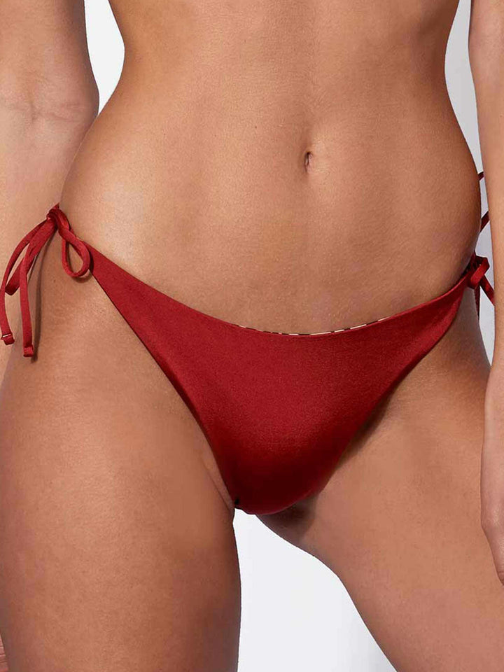 Burgundy and animalier swim briefs - MC2 Saint Barth