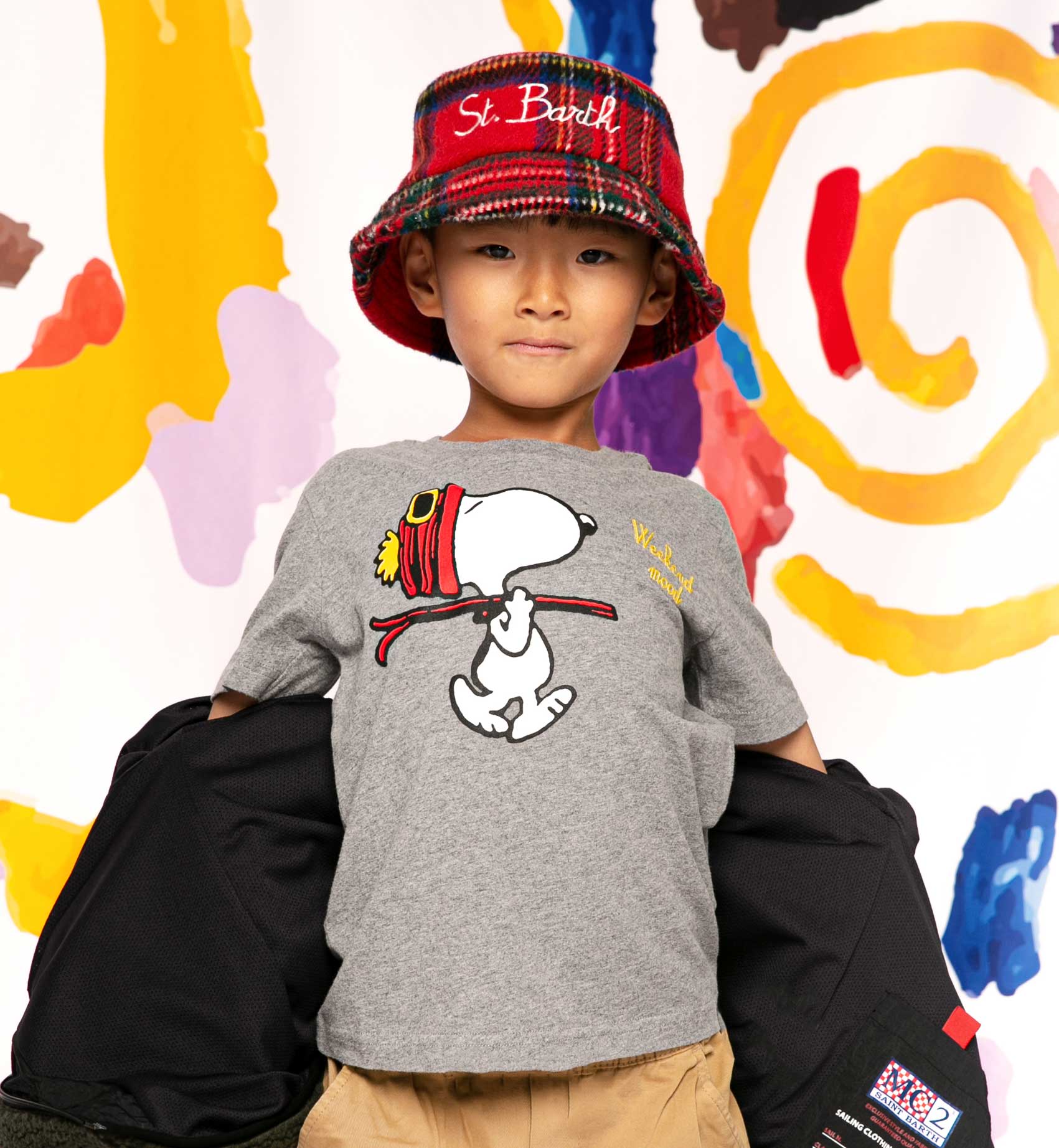 Boy t-shirt with Snoopy print and embroidery | SNOOPY - PEANUTS™ SPECIAL EDITION - MC2 Saint Barth