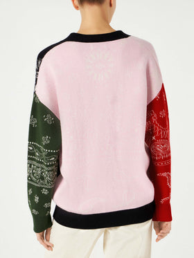 Woman cardigan with pockets and Saint Barth embroidery - MC2 Saint Barth