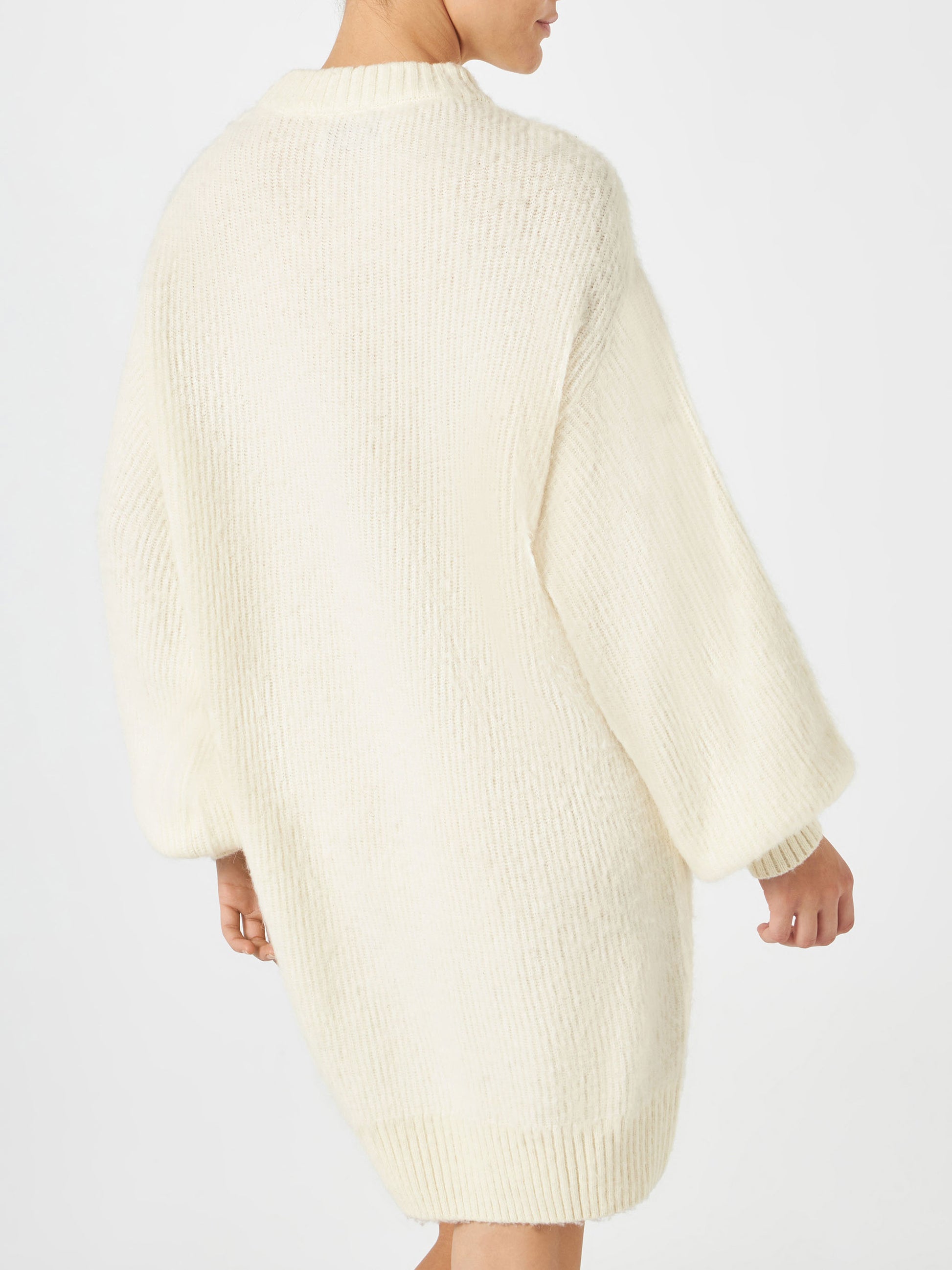 Brushed knit dress with It's cold outside embroidery - MC2 Saint Barth